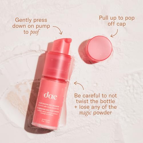 DAE Fairy Duster Dry Shampoo Powder - Non-Aerosol Natural Ingredients, Absorbs Oil & Refreshes Roots