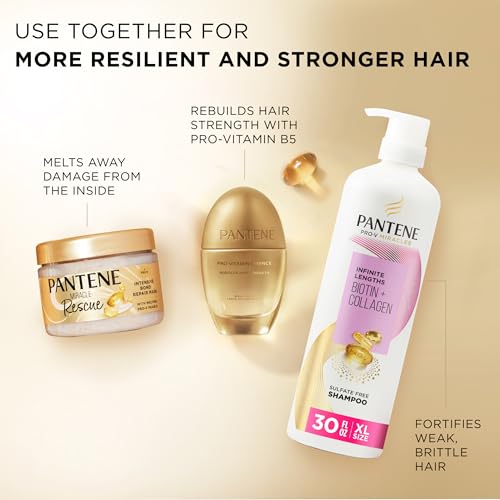 Pantene Miracle Rescue Hair Mask, Intensive Bond Repair with Melting Pro-V Pearls, Melts Away Damage, Builds Bonds, Strengthens Against Damage, Deep Conditioning for Dry Damaged Hair, 10.1 fl oz