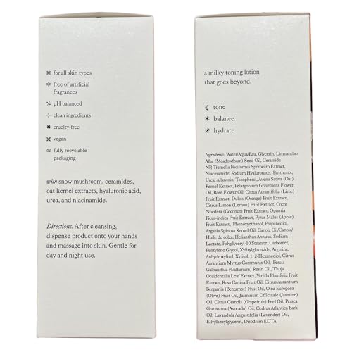 Good Light Moon Glow Milky Toner. Dreamy, Ultra-Light Hydrating Milk Toner for Face. Made with Niacinamide, Ceramides, and AHAs for Glass Skin. Vegan, Fragrance Free Korean Skin Care. 3.38 Fl. Oz.