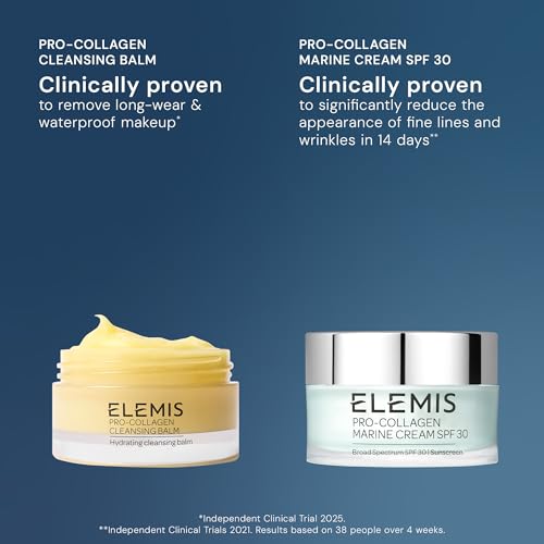 ELEMIS Pro-Collagen North Stars | Cleansing Balm & Marine Cream SPF 30 | Anti-Aging Skincare Duo, Hydrating Face Cleanser & Moisturizer Luxury Gift Set