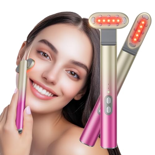 7 in 1 Red-Light-Therapy£¬Red Light Therapy for Face Eye Skincare Equipment at Home£¬Red for Skincare & Blue Rejuvenation Tool (Rose Purple)