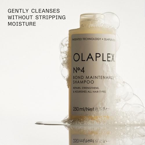 Olaplex No. 4 Bond Maintenance Shampoo, Repairs, Strengthens, & Nourishes All Hair Types, Adds Shine & Leaves Hair Feeling Soft