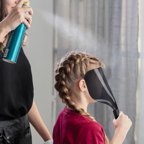 NOLITOY 2pcs Barber Shield, Plastic Hairspray Protector Mask Reusable Haircut Face Cover for Salon Hairdressing Makeup