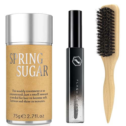 Hair Wax Stick Set for Flyaways Slick Back ? Includes Wax Stick for Hair, Slick Back Hair Brush, Hair Finishing Stick ? Hair Styling Products for Women, Taming Frizz & Creating Sleek Styles