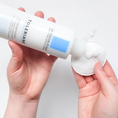 La Roche-Posay Toleriane Dermo Facial Cleanser for Face & Eyes, Gentle Face Wash and Makeup Remover, Milky Texture, Fragrance Free, Preservative Free