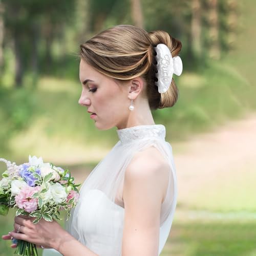 Bride Hair Claw Clip ? Bride to Be Gifts, Bachelorette Party Accessories, Bridal Shower Gifts for Wedding