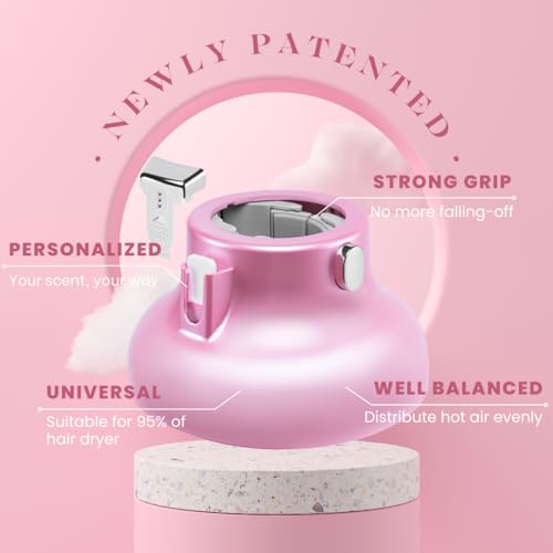 Universal Hair Diffuser ¡°Super Sturdy¡± 1.7 Inch to 2.6 Inch for Natural Curly and Wavy Hair, Hair Dryer Attachment (Pink 2 Aroma Upgrade)