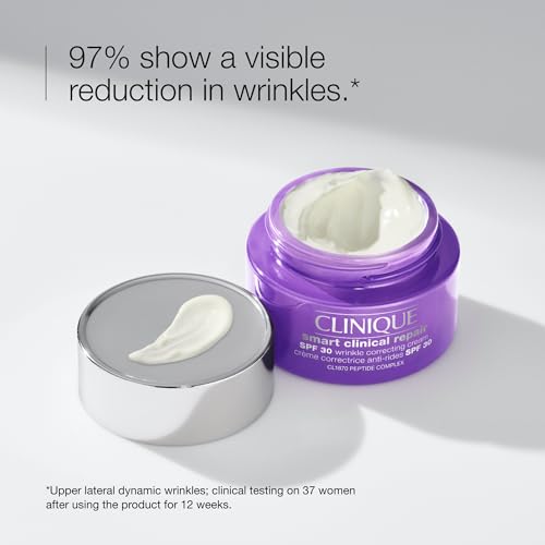 Clinique Smart Clinical Repair Broad Spectrum SPF 30 Wrinkle Correcting Cream with Peptides, Hyaluronic Acid + Glycerin | Protecting + Repairing