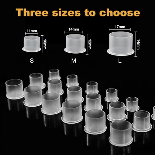 Tattoo Ink Caps - Jconly 1000Pcs Tattoo Ink Cups Pigment Caps With Base Sizes 11mm Disposable Tattoo Caps Tattoo Supplies (1000PCS Small #11)¡¦