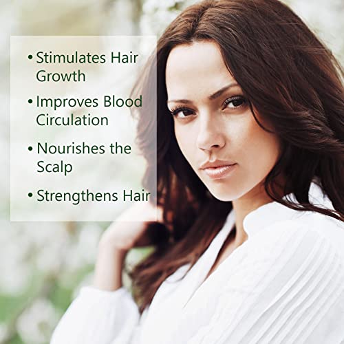 Rosemary Oil for Hair Growth, 100% Pure Organic Rosemary Oil for Eyebrow and Eyelash, Nourishes The Scalp, Improves Blood Circulation,Rid of Itchy & Dry Scalp 60ml