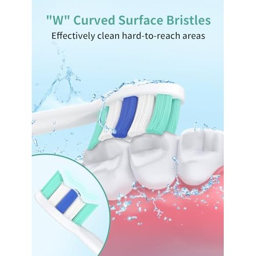 Replacement Brush Heads for Philips Sonicare Toothbrush Handles Toothbrush Heads for Sonicare (Pack of 8)