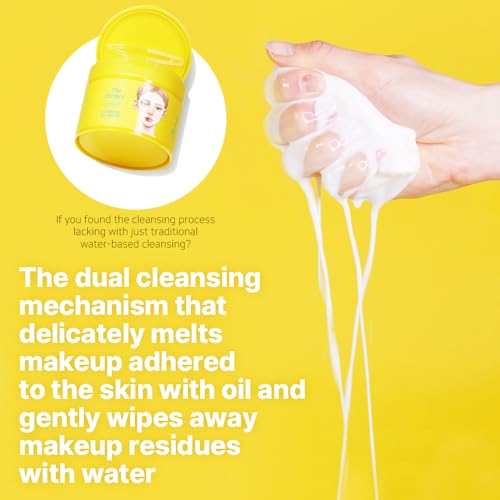 Ariul The Perfect Cleansing Oil Pads EX ? Purifying Cleansing & Hydrating, Quick Makeup Removal, Dual-Sided Vegan Fabric, Large Size, 60 Counts, 175ml / 5.92 fl. oz