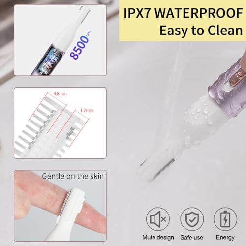 2025 Rechargeable Nose and Ear Hair Trimmer for Women Men ? Painless Facial and Eyebrow Hair Remover, Dual-Edge Blades, IPX7 Waterproof, Compact and Portable Electric Clipper