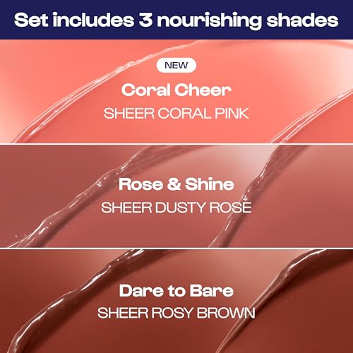 ALLEYOOP Lip Goals Trio, 3-Piece Lip Balm Set - Hydrating & Moisturizing Lip Care for Cracked Lips - Natural Plumping Lip Moisturizer That Smooths, Soothes, & Protects - Vegan