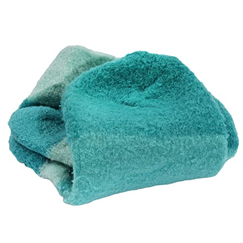 BambooMN Women's X-Large Fuzzy Soft Aloe Infused Nylon Spa Socks, Assortment A, 3 Pairs