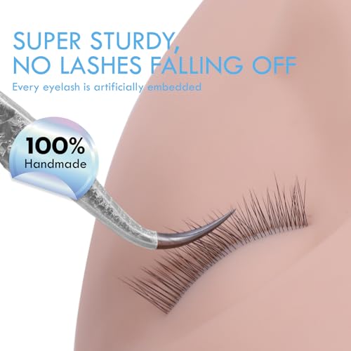 Miuffue Lash Mannequin Head with 3 Lash Layers, Practice Training Manikin for Makeup and Eyelash Extensions, Soft-Touch Silicone Rubber Flat Doll Head