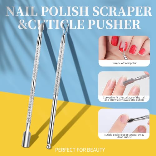Teenitor Soak Off Bowl Nail Soaking Bowl Acetone Proof, Soak Off Gel Polish Remover Bowl, Dip Powder Remover Tools Cuticle Pusher Peeler Cuticle Oil Nail File Buffer Manicure Bowl for Hand, Lavender