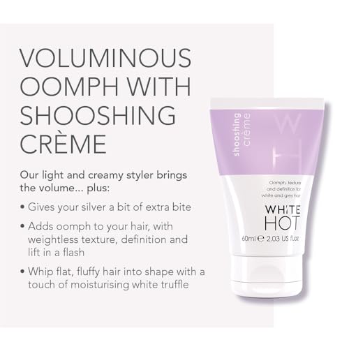 White Hot Ultimate Collection, hair care products to brighten, add gloss & shine to white and grey hair, purple shampoo, banishes yellowy tones