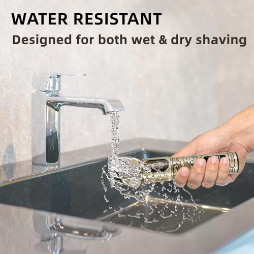 Beard Trimmer for Men, Waterproof Cordless Hair Clipper, Electric Razor Shaver, Mens Grooming Kit for Mustache Nose Body Facial Hair, Rechargeable Beard Trimmer Kit, Gifts for Men