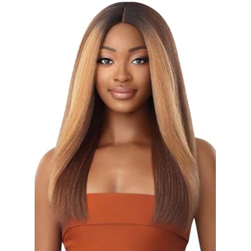 Outre Soft & Natural Synthetic Lace Front Wig - NEESHA 207 (1 Jet Black)