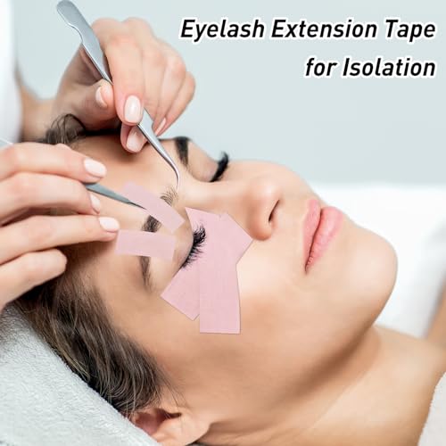 Obeyalash 3 Rolls Lash Extension Tape Silicone Gel Eyelash Tape for Lash Extensions, Latex Free Sensitive Skin, Micropore Breathable, Pain-Free Removal for Makeup Supplies(1in x 4yd,Green Blue Pink)