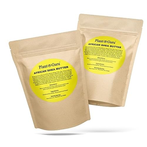 Raw African Shea Butter 2 lbs. Bar 100% Pure Natural Unrefined IVORY - Imported From Ghana - Ideal Moisturizer For Dry Skin, Body, Face And Hair Growth. Great For DIY Soap and Lip Balm Making.