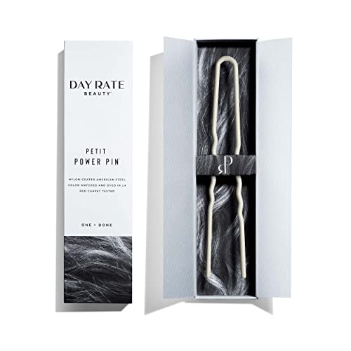 Day Rate Beauty Petite Power Pin (5.5-Inch) ? U-Shaped French Hair Pin for Buns & Updos ? Nylon-Coated, Anti-Snag, Hair-Safe ? Made in USA (Cocoa)