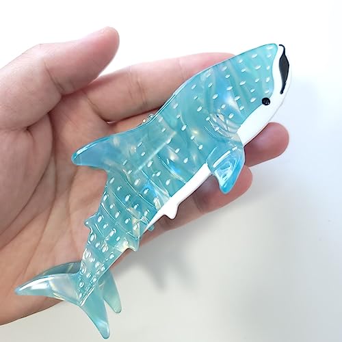 Cyan Shark Claw Clip,Acetate Hair Clip,Small Hair Clips for Women