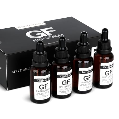 GF Hair Growth Serum for Men & Women ? DHT Blocker, Anti Hair Loss Treatment, Stimulates Hair Regrowth, Thickens & Strengthens Follicles, Healthy Scalp Support, 4 Months Supply (4x30 ML)