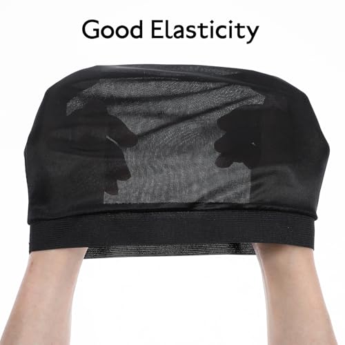 3Pcs Wave Cap Silky Elastic Band Caps Soft Breathable Hair Wrap Satin Sleeping Shower Caps Hair Bonnet for Sleep Unisex Beanie Caps Beanies Hats Shower for Men Women Athletes Hip-hop Lovers