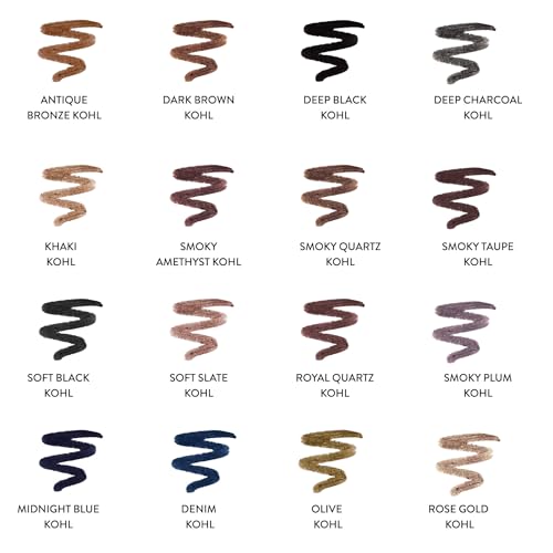 LAURA GELLER NEW YORK Kajal Longwear Kohl Eyeliner Pencil with Caffeine, Smooth & Blendable Makeup, Dark Brown