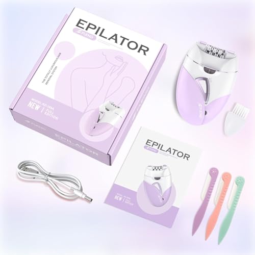 Epilator,Epilator for Women Facial Hair Removal Rechargeable,2 Speeds Hair Removal,HairRemoval Device with 36 Tweezers,Hair Removal forWomen Legs/Face/Bikini/Arms,Womens Electric Shaver Smooth Skin