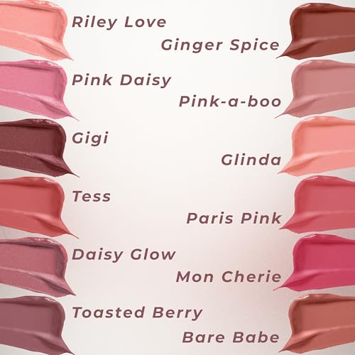 Mommy Makeup Triple Sticks Lipstick, Cream Blush & Treatment All-In-One with Shea & Cocoa Butter - Soft & Creamy Moisturizing Lip Crayon For Lips & Cheeks (Bare Babe)