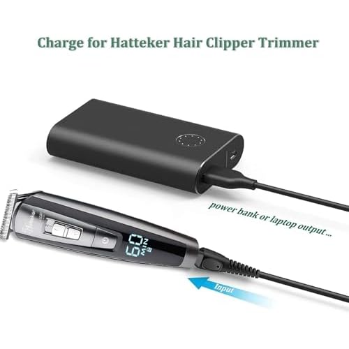 5V Trimmer Charger compatible with Hatteker RFC-588 RFC-598 RFC-690 RFC-692 RFC-696 RSCX-9598 RSCX-7568 Cordless Hair Trimmer Pro Hair Clippers Beard Trimmer & Electric Shaver Razor.