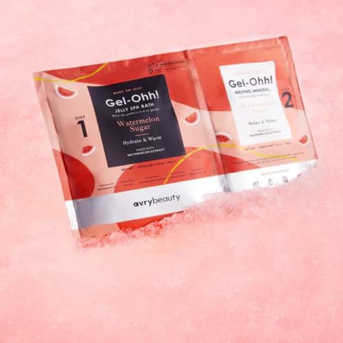 AVRYBEAUTY Gel-Ohh Pedicure- Watermelon Sugar, Watermelon Scented, Jelly Pedicure, Melting Minerals, Salon Services, Pedicure, Salon Pedi, Relaxtion, Heat Therapy, Foot Care