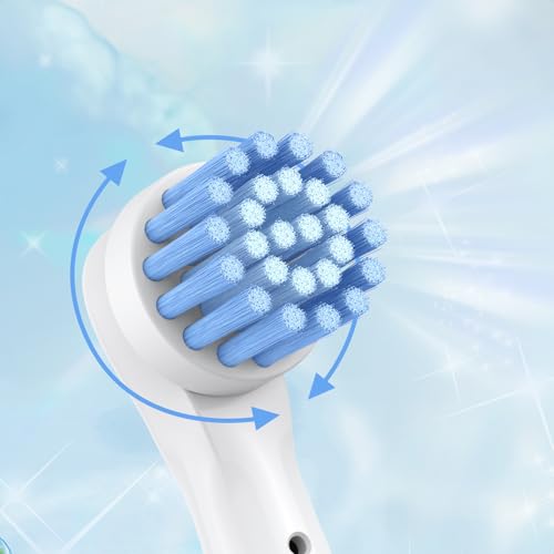Safcare Sensitive Gum Care Replacement Brush Heads, Pack of 48 Professional Electric Toothbrush Heads Compatible with Oral b Braun Electric Toothbrush (48 Pack)