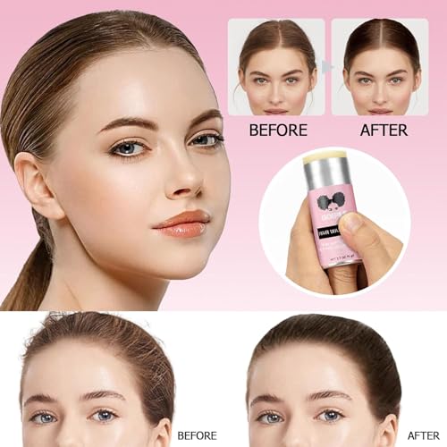 Goiple Hair Wax Stick - Long-Lasting, Smoothing & Slick Pomade Stick for Hair Wigs, Styling Waxes for Fly Away & Edge Frizz Hair, 2.7oz each