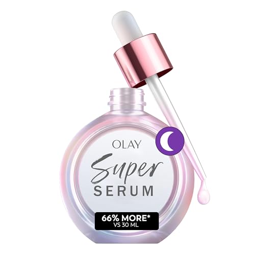 Olay Super Serum Night Repair, Fragrance-Free - Niacinamide, Peptide, Salicylic & Lactic Acid, Glycerin ?- 5-in-1 Skin Care Benefits - Hydrating, Evens Tone, Reduces Dark Spots, Anti-Aging, 1.7 Oz