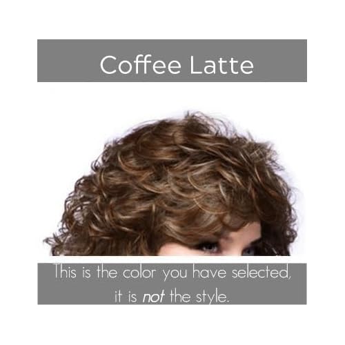Noriko Sky Synthetic Wig by Rene of Paris and Wig Lift Comb - Coffee Latte-R - Bundle 2 Items
