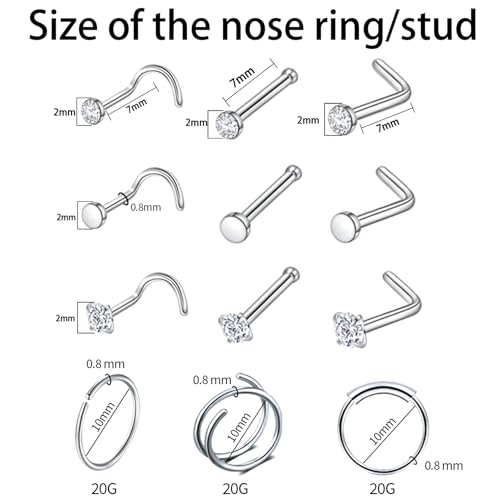 153Pcs Piercing Kit: 12G, 14G, 16G, 20G Needles & 316L Stainless Steel Jewelry for Nose, Belly, Lip, Ear & More