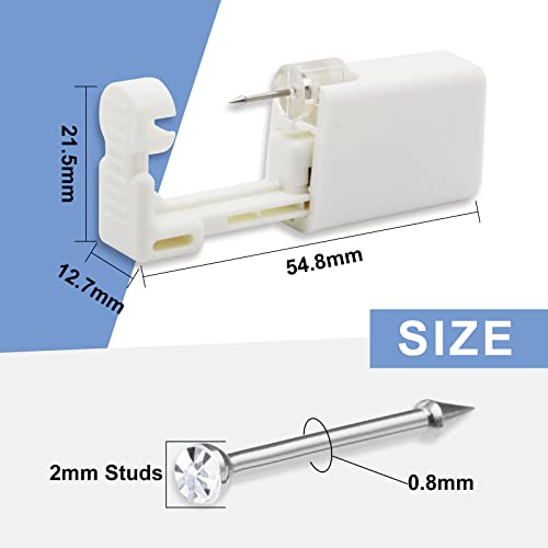 Rayyl Nose Piercing Gun Kit - 24Pcs Disposable Nose Piercing Gun with Built-in Nose Stud