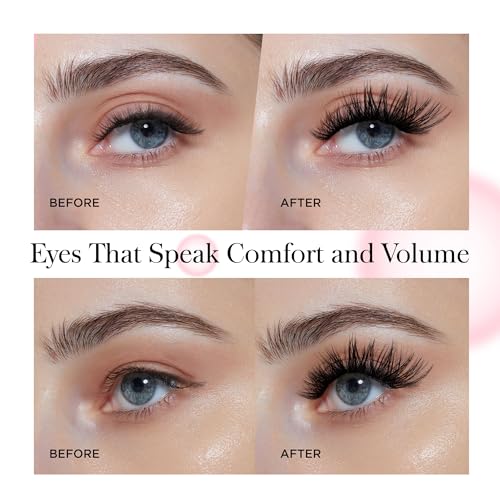 Lash Clusters 168Pcs Volume Cluster Lahes D Curl Eyelash Clusters,Winkgiggle Lash Clusters 10-16mm DIY Eyelash Extensions Natural Look Wispy Lashes,Reusable Thin Bland Individual Lashes (56D)
