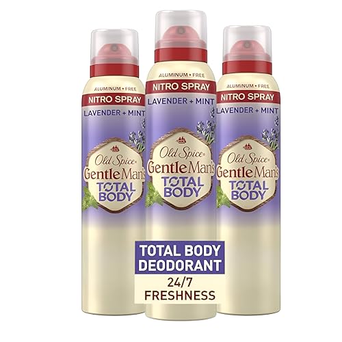 Old Spice Whole Body Deodorant for Men, Total Body Deodorant, Lavender + Mint, Aluminum Free Deodorant Spray for 24/7 Freshness Whole Body Deo 3.5 oz (Pack Of 3)