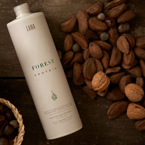 Lana Brasiles Forest Protein Smoothing Treatment For Afro Hair - Intense Shiny Smooth Hair - 1000 ml / 33.8 fl.oz.