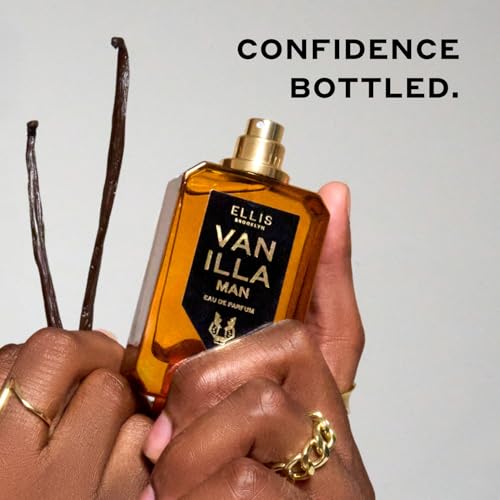 Ellis Brooklyn VANILLA MAN Eau de Parfum for Men 1.7oz / 50ml ? Warm Spicy Fragrance with Vanilla Absolute, Bergamot, Clary Sage & Cedarwood ? Warm, Rich, Modern Scent