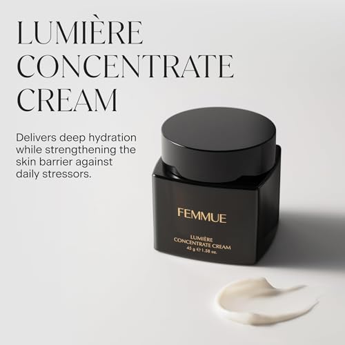 FEMMUE Lumi?re Concentrate Cream Face Moisturizer (1.58 fl oz) | With Vitamin C, Shea Butter, Niacinamide & Peptides | Supports Skin Elasticity & Barrier | Korean Beauty Skin Care