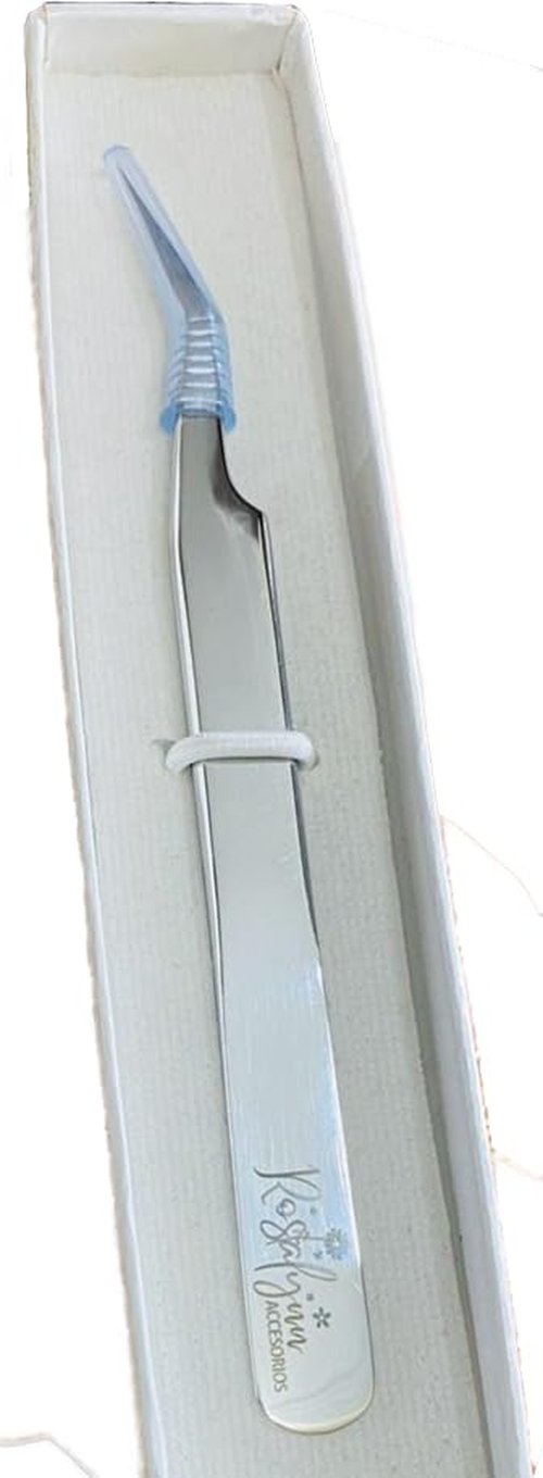 Professional Eyebrow Tweezers, Slanted Tip, Stainless Steel