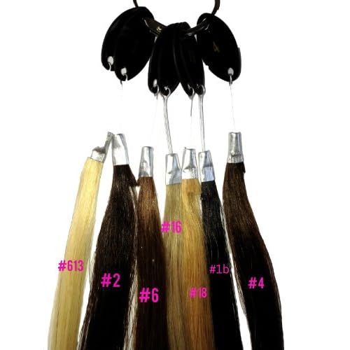 TRESSMATCH 20"-22" Remy (Remi) Human Hair Clip in Extensions Off Black (Color #1b) 10 Pieces(pcs) Thick to Ends Full Head Luxury Set [Set weight: 5.7oz/160grams] ¡¦