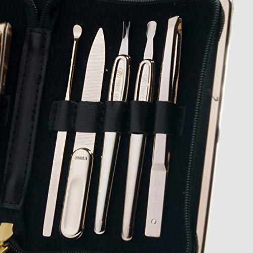 Korean Nail Clipper! World No. 1. Three Seven (777) Premium Quality Gift Travel Manicure Grooming Kit Nail Clipper Set Made in Korea, Since 1975 (940RG)