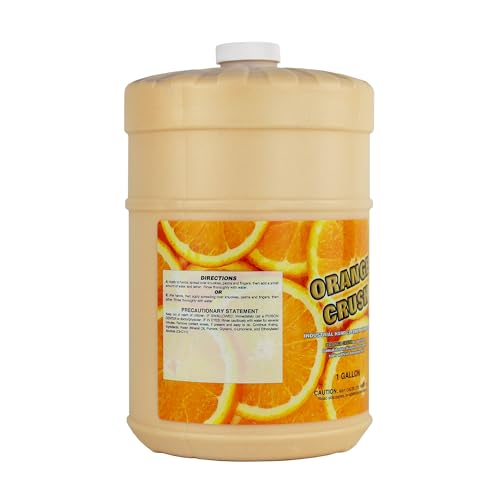 Zenex Orange Crush Hand Soap with Pumice and Skin Conditioners - Industrial Hand Cleaner | Citrus Cr?me Scent | Dissolve Tough Soils | Does Not Dry Out Skin | 1 Gallon (4-Pack)